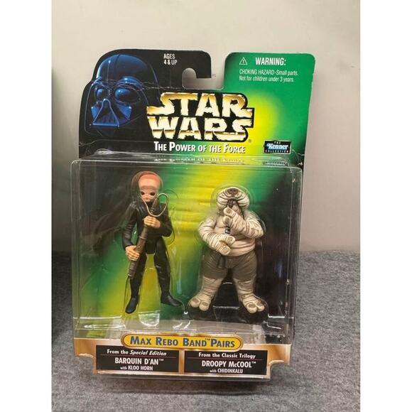 1998 Star Wars New in Box Kenner Max Rebo Band Pairs Barquin D’An Droopy McCool - Picture 2 of 5